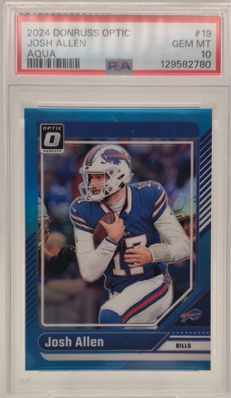 2024 Donruss Optic Josh Allen #19 Aqua /299 PSA 10