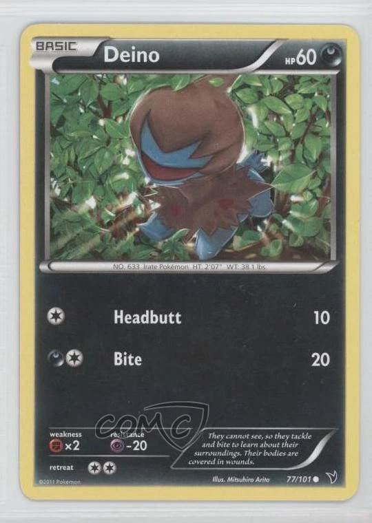 2011 Pokemon Black & White - Noble Victories Deino #77 0b0