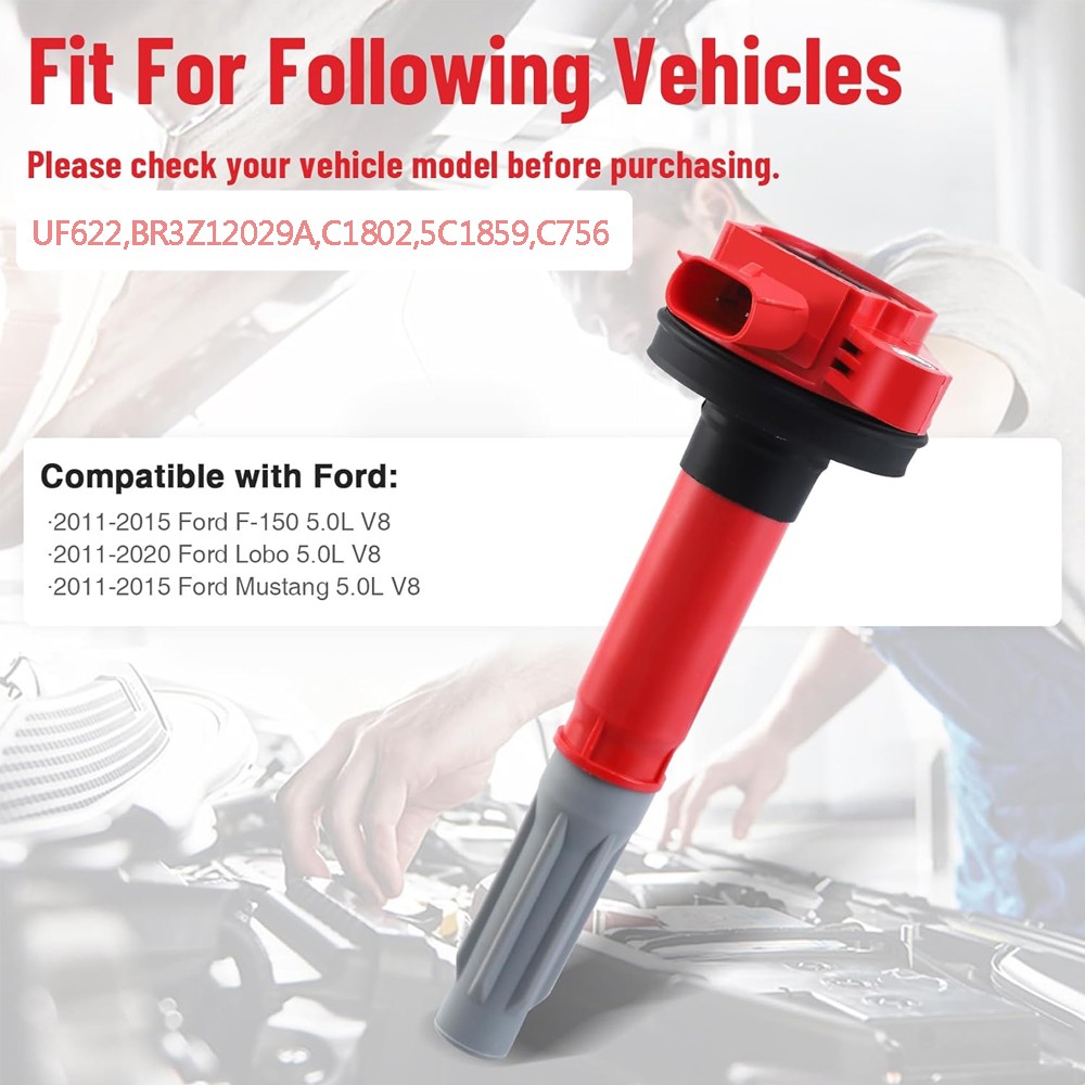 8Packs Spark Plugs And Coil Packs For Ford F150 Mustang Lobo 5.0L V8 UF622 DG542 thumbnail 3