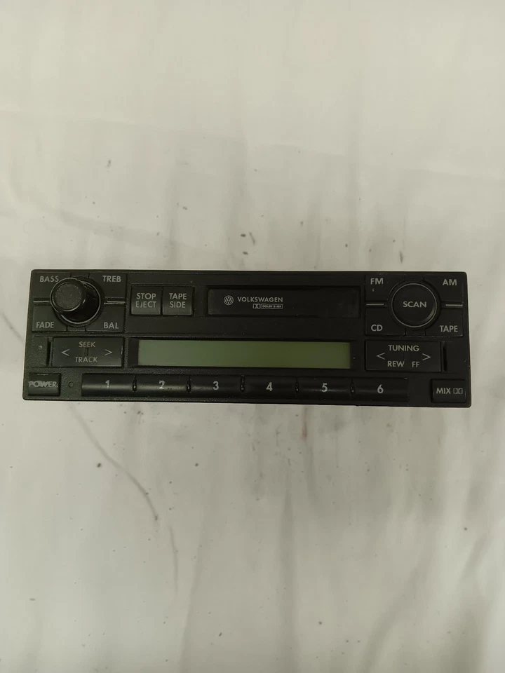 PU-1666A-A *Read Description* Car Radio Cassette Deck VW Volkswagen - Image 4 of 4