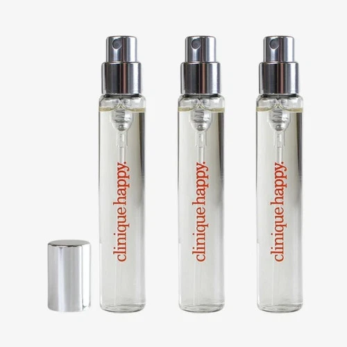 Lot of 3 Clinique Happy Perfume Travel Size Spray 0.17 oz/5 ml Mini Spray