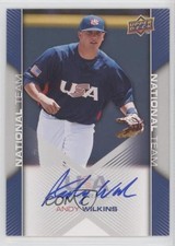 2009 Upper Deck USA Baseball Box Set Andy Wilkins #USA-81 Auto s7f