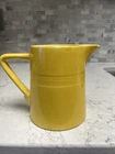 Harlequin 22oz Milk Jug Yellow Vintage MCM Fiesta