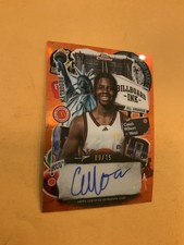 2025 TOPPS  CHROME MCDONALDS #BI-CW CALEB WILSON AUTO ORANGE 09/15