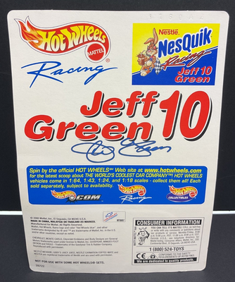 Hot Wheels Special Edition Nestle NesQuik 1:64 #10 Jeff Green Die