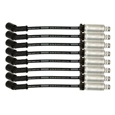 Moroso Spark Plug Wire Set 73746; Ultra 40 8.5mm Black w/Shields 11 in for GM LS