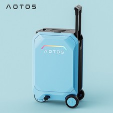   20'' Smart Rideable Suitcase 31L Electric Luggage Scooter For Travel APP Blue
