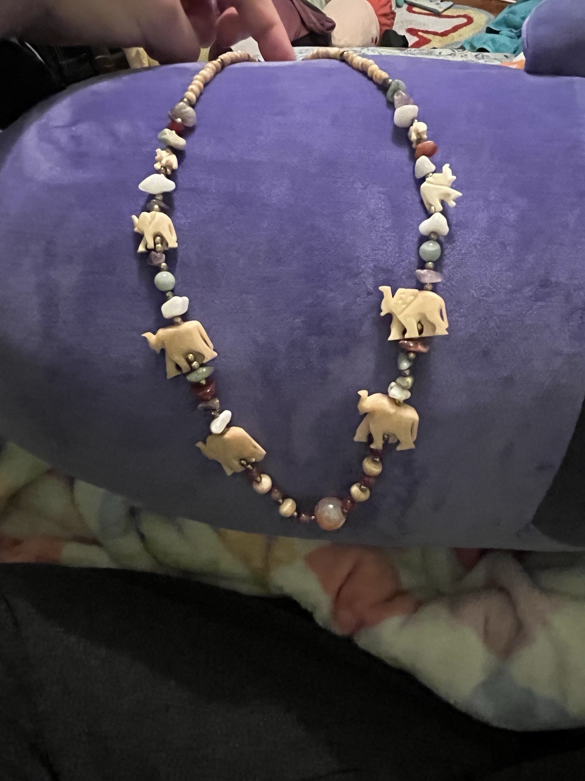 Assorted Crystal Elephant Necklace - image 3