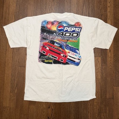 Vintage Pepsi 400 July 1999 Daytona NASCAR T-shirt Mens XL Double Sided Graphic