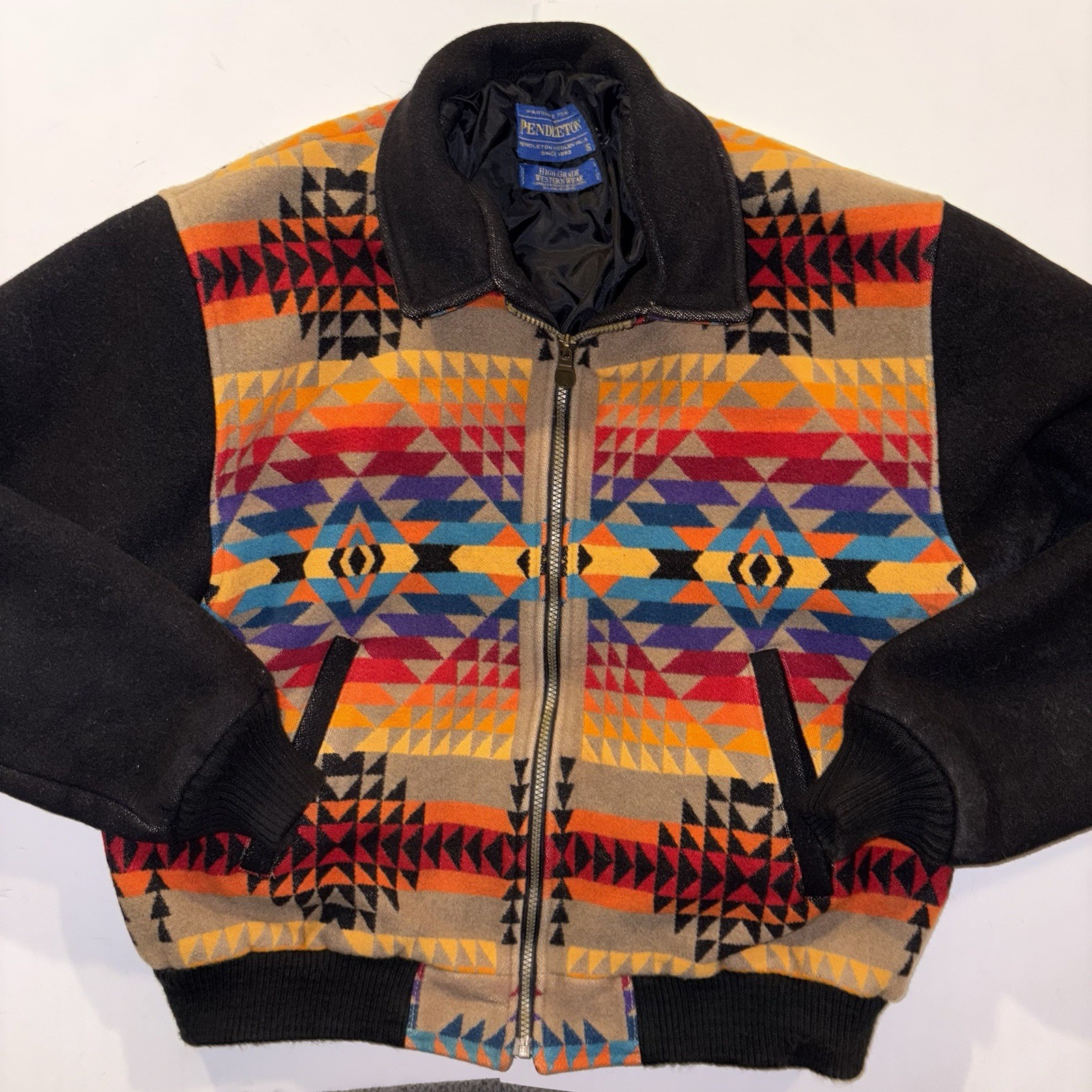 Pendleton Wool Bomber Jacket XL Large Pagosa Spri… - image 1