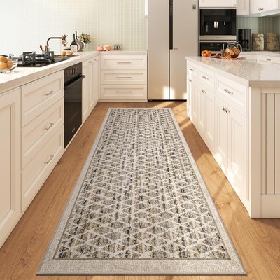 Washable Runner Rug 2x6 for Hallway, Non Slip Kitchen Runner Rug, Soft Low Pi...