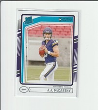 2024 Panini Donruss Rated Rookie J.J. McCarthy #303 Minnesota Vikings Base RC JJ