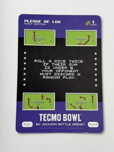 Bo Jackson Battle Arena TECMO BOWL #PL-17 PLEASE BE LOW SSP