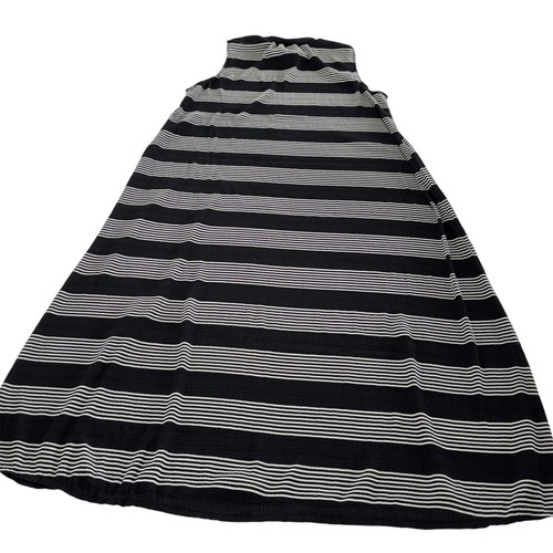 Anthropologie Just Female Dress Womens Small Black White Striped Natasha Maxi - Picture 5 of 9