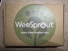 WeeSprout Baby Food Freezer Tray with Clip-On Lid PVC, Phthalate  BPA Free NEW