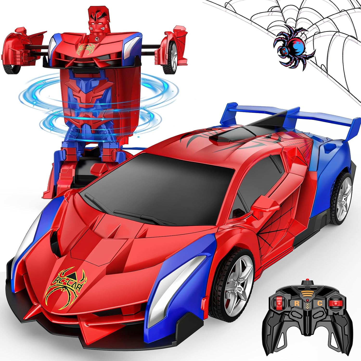 , Rc Cars For 3-12 Year Old Boys Girls One-button De