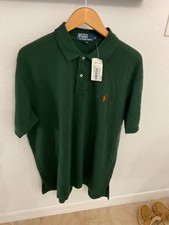 NEW Ralph Lauren Polo Shirt XL Green Cotton Golf Everyday Tags Logo Pony