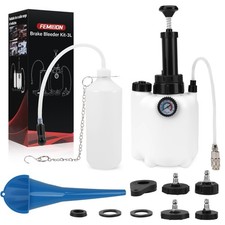 3L Brake Bleeder Kit, Manual Brake Bleeder Fluid Pump with 4 Master Cylinder ...