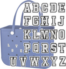 Decoration Charms for Bogg Bag Accessories Charms,Alphabet 26Pcs Bag Charms