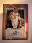 2022-23 Panini Donruss Optic Opti-Graphs Jalen Brunson #OG-JBR Choice Prizm Auto