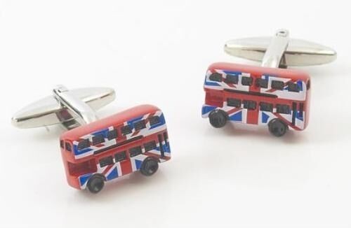 Union Jack Routemaster Bus Cufflinks New Boxed