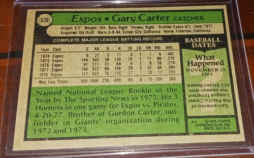 1979 TOPPS EDDIE MURRAY, DALE MURPHY, TRAMMELL CARTER MORRIS WHITAKER *EX+/NrMT* - Foto 14 di 14