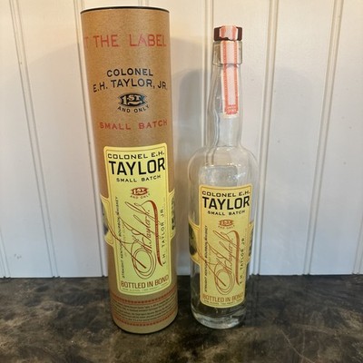 Colonel EH Taylor Small Batch Bourbon Empty Unrinsed Bottle & Tube, 100 Proof
