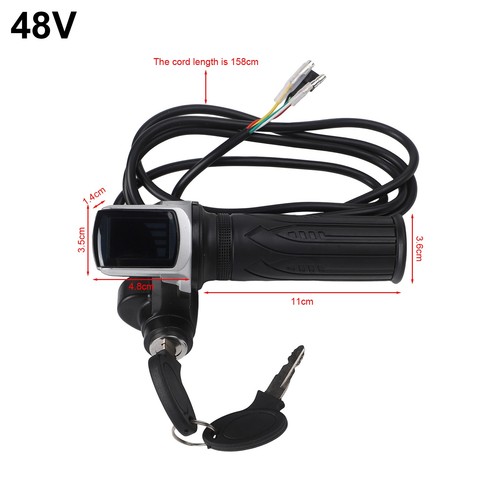 Throttle Grip+Keys Lock Power Indicator 36V 48V 60V Electric Scooter Replacement - Picture 23 of 52