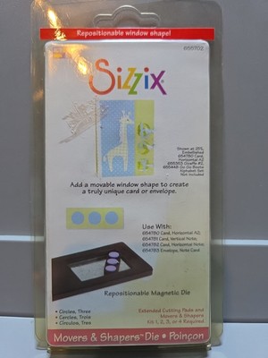 Sizzix Movers & Shapers Repositionable  Magnetic Die Three Circles 655702