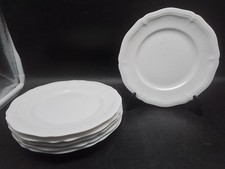 6 Stück Rosenthal Porzellan,Kuchenteller,Dessertteller,Chippendale Weìß