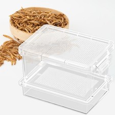 Reptile Feeding Box Lightweight Portable Ventilation Container Storage Box