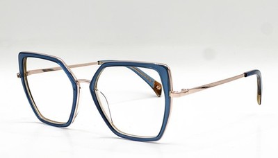 WILLIAM MORRIS BLUE GOLD LABEL NATALIE C3 BLUE GOLD AUTHENTIC EYEGLASSES 53-16