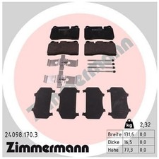Satz Bremsbeläge Bremsklötze vorne für Audi A3 8PA TT 8J3 8J9 | 24602759