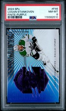 2024 SPX Finite - Logan Stankoven #F46 - ROOKIE - Purple /99 - PSA /99