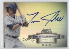 2012 Bowman Sterling Prospect Refractor /199 Travis Jankowski #BSAP-TJ Auto 0t3