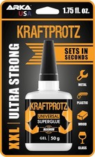 Super Glue Gel – 50 g / 1.75 oz – Extra Strong No-Drip Superglue for 50 g 