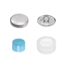 19mm Self Cover Button Kit with Two Tools Aluminum Button