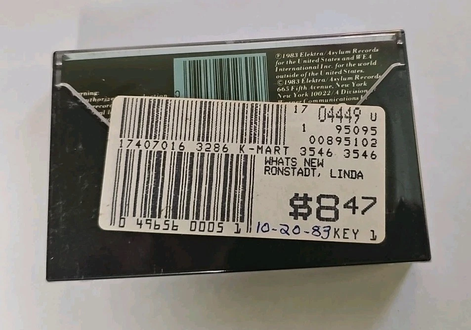 Linda Ronstadt - What's New Cassette SEALED Asylum CGC MCC VTG - Image 2 of 3