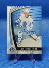 2017-18 Upper Deck SP Game Used Auston Matthews AUTO BLUE TORONTO MAPLE LEAFS 