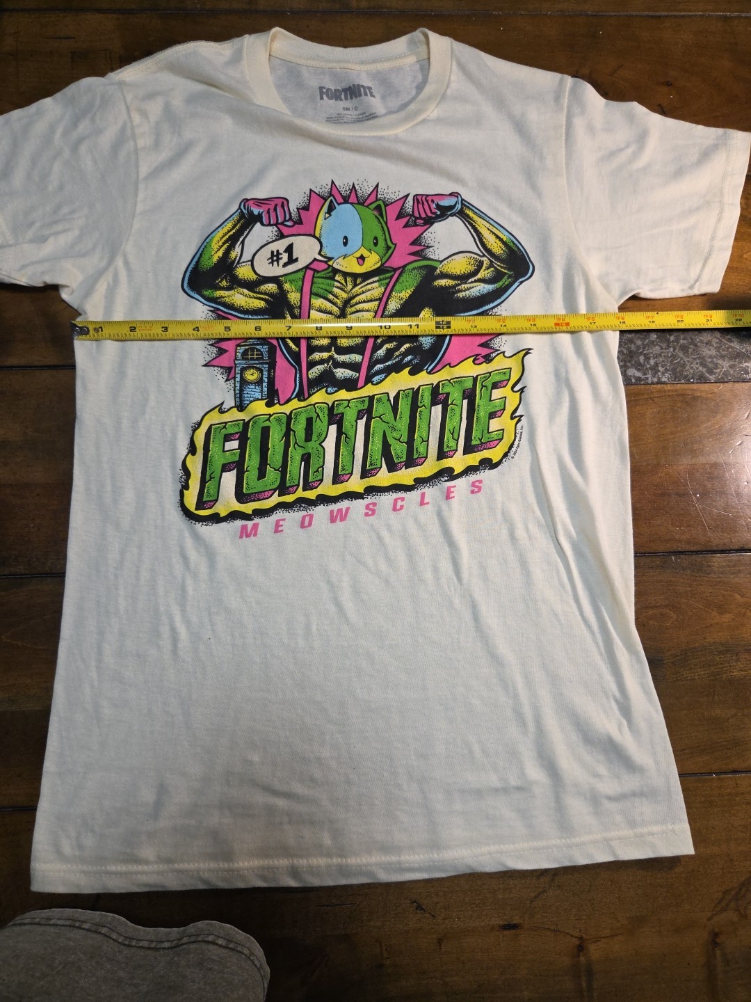 Fortnite Meowscles Shirt Hot Topic Exclusive Tonal Graphic Swole Cat Mens Small image 4
