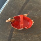 Charming Handcrafted Duck Basket Decorative Home Decor Woven Fiber Art Red Inter — photo 2