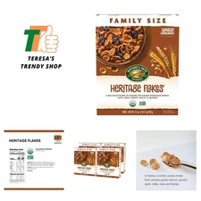 Nature's Path Organic Heritage Flakes - 4 x 33.5 oz Pack for Nutritious Mornings