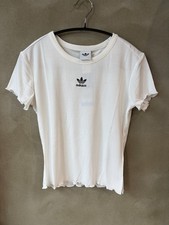 Adidas Originals Essentials Scalloped Edge Baby T-Shirt Women Top AsiaFit KE1107