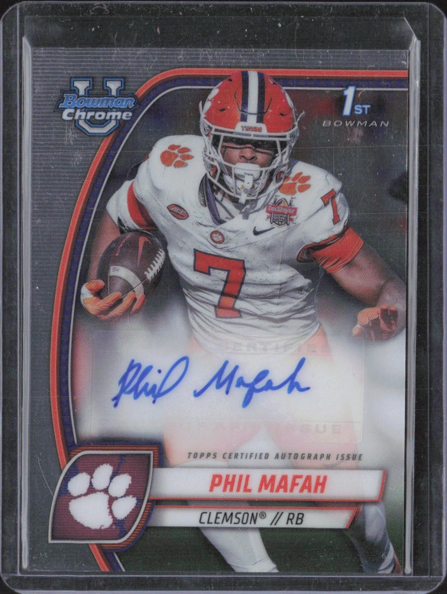 2024 Bowman Chrome U Autographs Phil Mafah #PA-PMA 1st