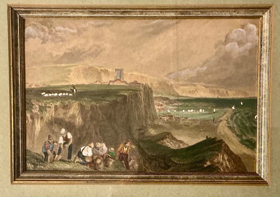 J.M.W. 后 19 世纪手工着色点刻 Turner意大利英格兰 — 第 2/4 张图片