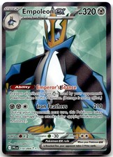 EMPOLEON EX 114/094 -- NEAR MINT -- ULTRA RARE PHANTASMAL FLAMES POKEMON HOLO --