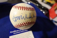 Bowie Kuhn Autographed MLB Baseball PSA COA  Baseball HOF Commissioner