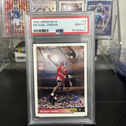 Michael Jordan 1992 Upper Deck Basketball Card #23 Graded PSA 10 GEM MINT