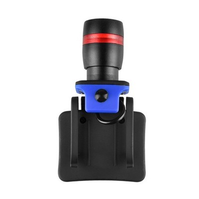 COB T6 LED Clip-On Head Torch Zoomable Cap Hat Light Headlamp Fishing Camping A
