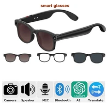 Remote Photo AI smart glasses with translation and Call Voice Assis